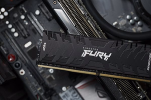 Kingston Technology FURY 16GB 3200MT/s DDR4 CL16 DIMM 1Gx8 Renegade musta