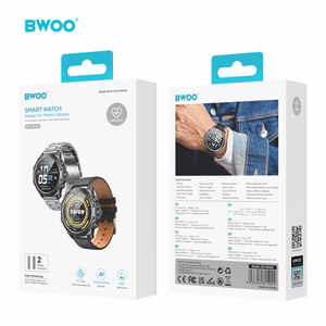 BWOO älykello WA-08 1.43” AMOLED musta