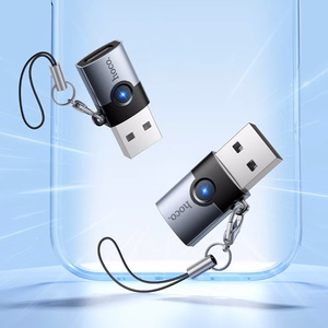 Adapter OTG USB A to USB C Hoco UA46B gray