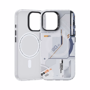 Benks Magnetic Mecha Series Case for Iphone 16 Plus white