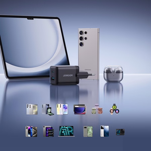 Joyroom JR-TG8 GaN 45W seinälaturi, USB-C + USB-A – väri: musta