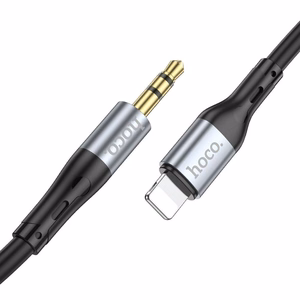 Hoco AUX-kaapeli Jack 3,5mm - Lightning 1m UPA22 Musta
