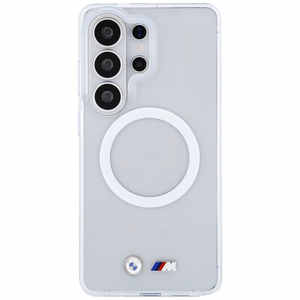 BMW IML Shockproof Metal Logo MagSafe Case for Samsung Galaxy S26 Ultra - Transparent