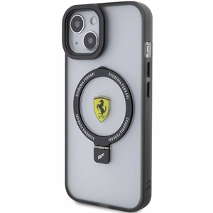 Ferrari Ring Stand 2023 Collection MagSafe suojakuori iPhone 15 Plus / 14 Pluslle - musta