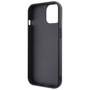 Karl Lagerfeld 3D Rubber Multi Logo Suojakuori iPhone 15:lle - musta