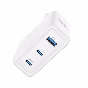 XO seinälaturi CE35 PD 100 W 2x USB-C 1x USB valkoinen
