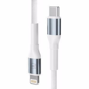 3mk Hyper Cable N-SERIES USB-C / Lightning -kaapeli 50cm PD 3.0 9V/3A 27W valkoinen