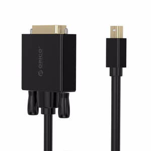 Orico XD-MDTD Mini DisplayPort–DVI, Full HD 60 Hz-kaapeli, 3 m – musta