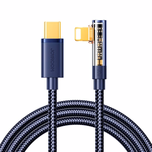 Joyroom Gaming Kaapeli S-CL020A6 Lightning (kulmikas) / USB-C (suora) 20W 1.2 m - sininen