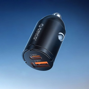 Orico MiniRing 30W USB-A + USB-C autolaturi - musta
