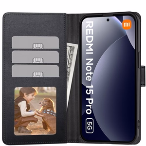 Tech-Protect Wallet Case for Xiaomi Redmi Note 15 Pro 5G - Black