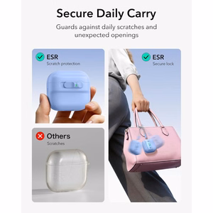 ESR Pulse HaloLock MagSafe  Apple AirPods 4 / 5 kuori, vaaleansininen