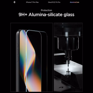 Spigen karkaistu lasi Glas.Tr Ez Fit Pro iPhone 16 Pro Max / 17 Pro Max läpinäkyvä