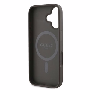 Guess 4G Ring Classic Logo MagSafe Suojakuori iPhone 16 Plus:lle - Ruskea