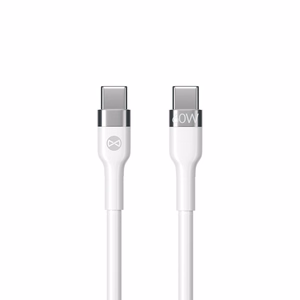 Forever Flexible cable USB-C - USB-C 2,0 m 60W white