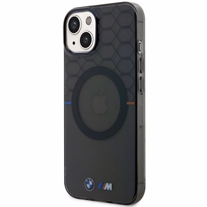 BMW BMHMP14SHGPK Suojakuori iPhone 14 6.1" harmaa/harmaa Pattern MagSafe
