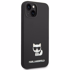 Karl Lagerfeld Silicone Choupette Body -suojakuori iPhone 13:lle / 14:lle / 15:lle, musta