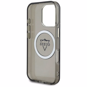 Guess Hardcase MagSafe IML Metal Mountain Logo Suojakuori iPhone 16 Pro 6,3":lle - musta