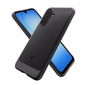 Spigen Rugged Armor Suojakuori Samsung Galaxy A17 4G / 5G:lle - Matta Musta
