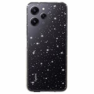 Crystal Glitter Suojakuori Xiaomi Redmi 12:lle - hopeinen