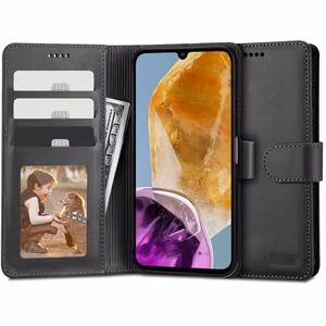 Tech-Protect Lompakkosuojakuori Samsung Galaxy M15 5G:lle - musta
