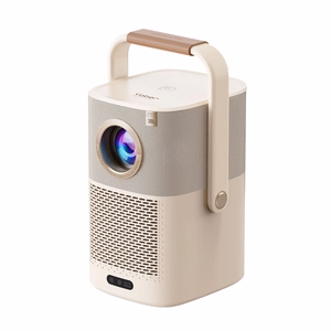 Yaber T2 Plus GTV 1080p 450 ANSI -multimediaprojektori akulla, Google TV, JBL ja Dolby Audio, beige