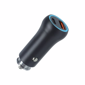 Setty autolaturi USB-A + USB-C 20W CC-AC-201, musta