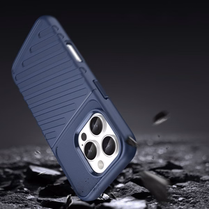 Thunder Case Silikoninen Suojakuori iPhone 16 Pro:lle - Sininen