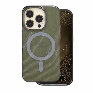 Tecto Shield Desert Mag -suojakuori mallille iPhone 14 Pro 6,1", tumman oliivinvihreä