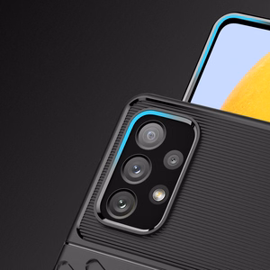 Thunder Case joustava panssaroitu suojus Samsung Galaxy A73 musta