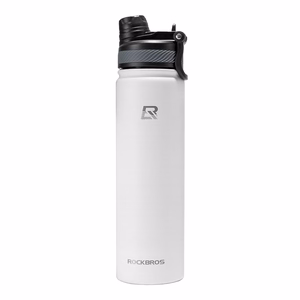 Rockbros 35210029006 lämpöeristetty pyöräjuomapullo 650 ml - valkoinen