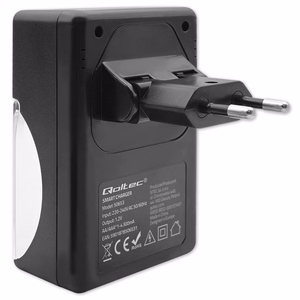 Qoltec 50653 – NiMH R03/AAA- ja R6/AA-akkujen laturi