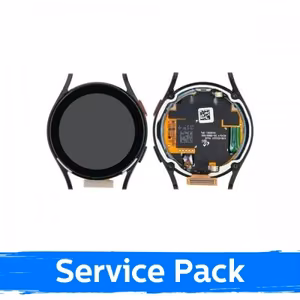 LCD-näyttö Samsung R860 Watch 4 40mm kehyksellä / musta / (Service Pack)