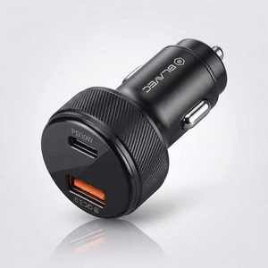 Blavec autolaturi BS-04B-C Volt - USB + Type C - QC 3.0 18W PD 30W ja Type C - Type C -kaapeli (CCBS04BCV-UCB) musta