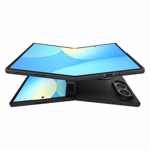 Spigen AirSkin Aramid MagFit MagSafe -suojakuori Samsung Galaxy Z Fold 8 -mallille, musta