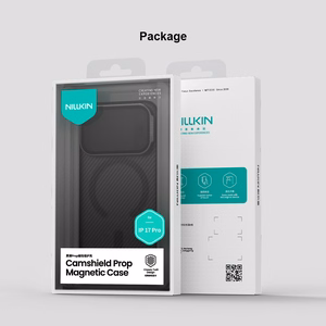 Nillkin CamShield Prop -magneettisuojakuori iPhone 17 Pro / iPhone 18 Pro -puhelimelle, musta
