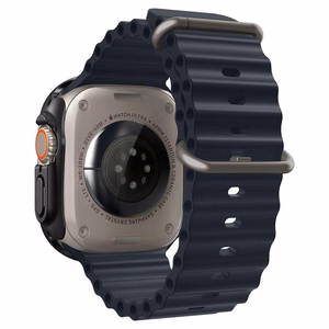 Spigen Thin Fit 360 -suojakuori Apple Watch Ultra 49 mm -mallille, musta