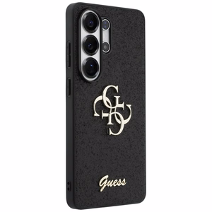 Guess Fixed Glitter Big 4G Metal Logo case for Samsung Galaxy S26 Ultra - black