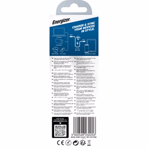 Energizer Ultimate C541CKBK USB-C–USB-C-lataus- ja datakaapeli, 2 m, 100 W, musta