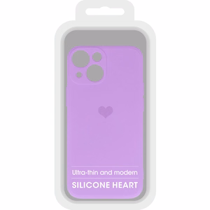 Vennus Silicone Heart Suojakuori iPhone 14 Plus:lle malli 1 violetti