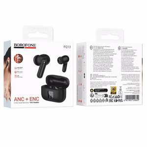 Mustat Borofone FQ13 Astute TWS Bluetooth -kuulokkeet