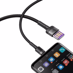 Baseus cable Cafule HW QC USB - USB-C 1,0 m gray-black 40W