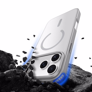 DUX DUCIS YIND Suojakuori MagSafe-yhteensopiva iPhone 17 Pro Max:lle (avoin rengas) - Harmaa