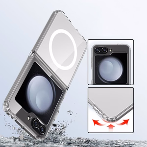 Tech-Protect FlexAir Hybrid MagSafe Suojakuori Samsung Galaxy Z Flip 6 / 7 FE:lle - läpinäkyvä