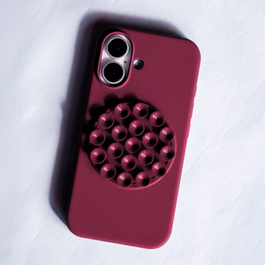 Silikoninen Stick suojakuori iPhone 11:lle tummanpunainen