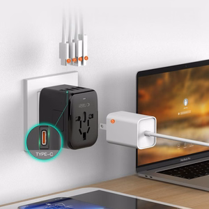 Tech-Protect TA200 EU / UK / US / AU Sovitin - Musta