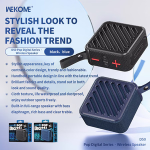 WEKOME D50 Pop Digital Series kannettava langaton Bluetooth 5.2 -kaiutin, musta