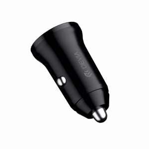 Devia autolaturi Smart Mini PD QC 3.0 30W 1x USB 1x USB-C valkoinen