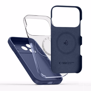Tech-Protect Silikoninen MagSafe Suojakuori iPhone 17 Pro Max:lle - Laivastonsininen