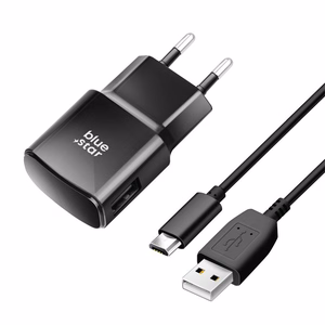 Puhelinlaturi Blue Star USB A 2A 10W + kaapeli USB A - Micro USB TFK-TC-1100B musta